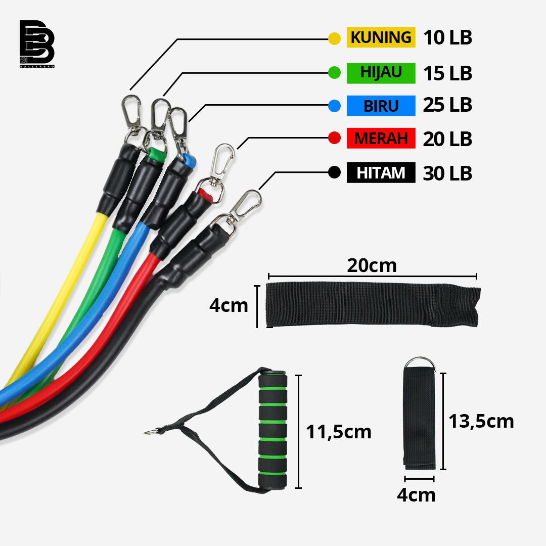 Resistance Band 11 in 1 BALLERBRO