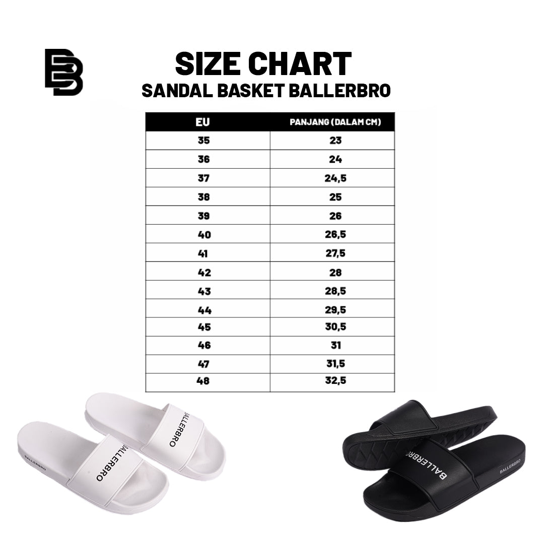 Sandal Ballerbro | Sandal Basket Sandal Olahraga Sandal Slipper Flip Flop Pria Wanita Ukuran 35-48