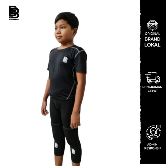 Celana Compression 3/4 Padded KIDS BALLERBRO
