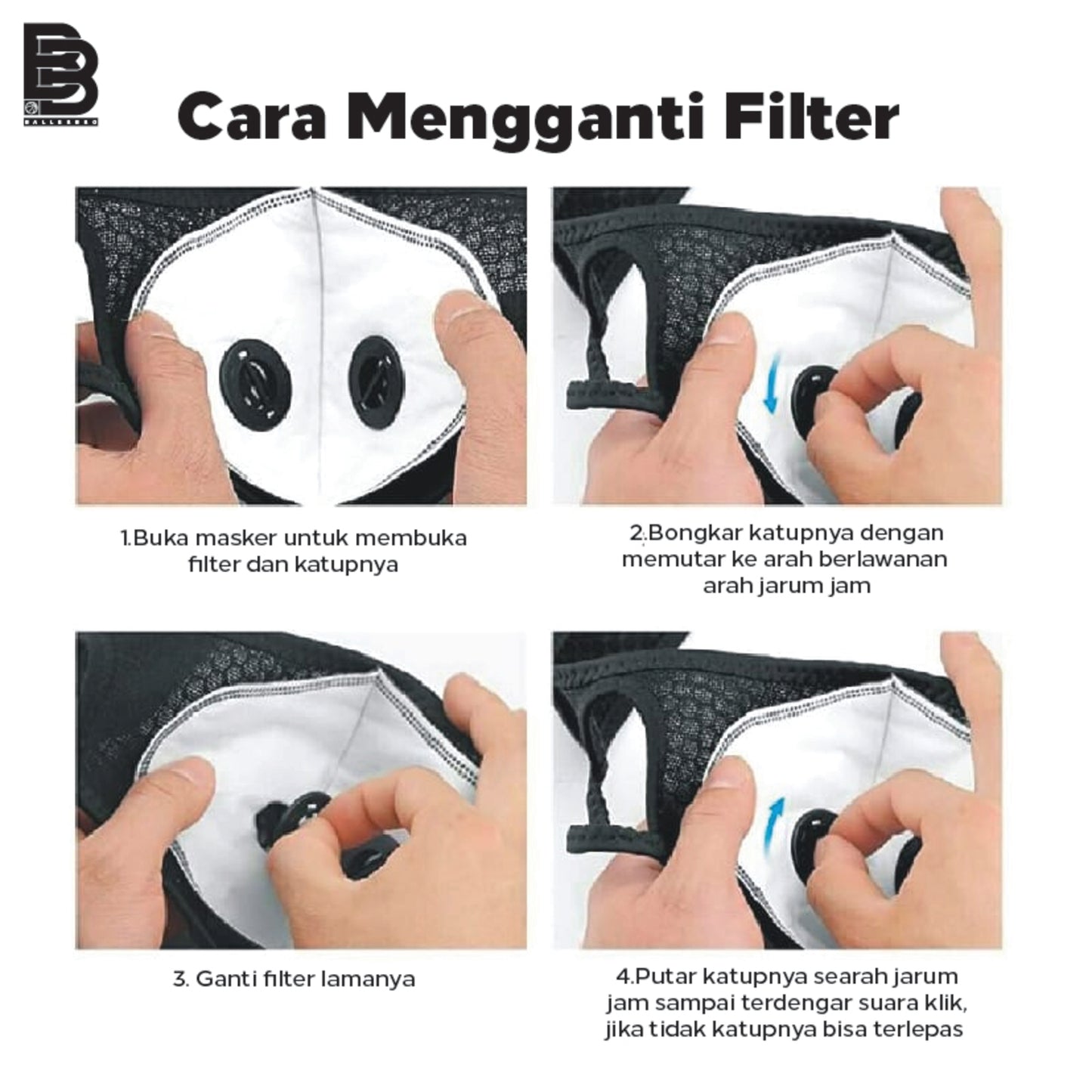 Masker Sport Mask Olahraga BALLERBRO PM2.5